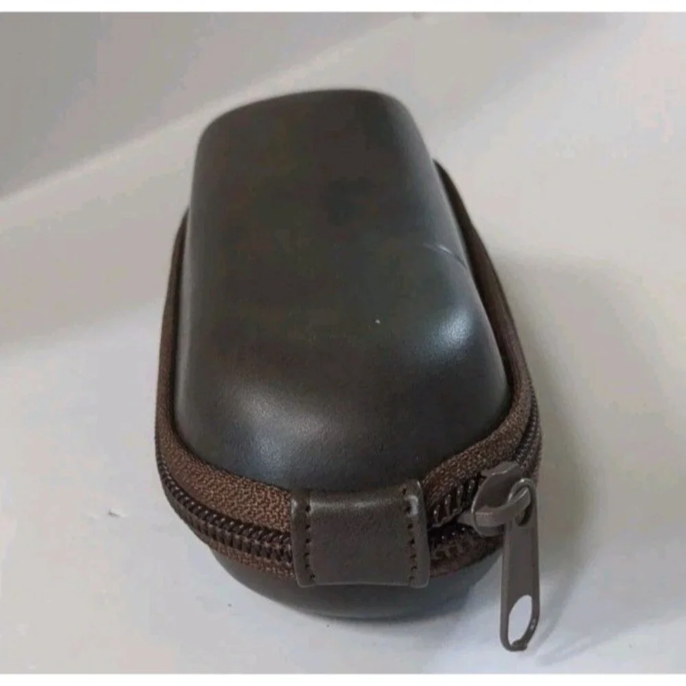 Authentic Timberland Eyewear Case - Classic Brown Zip-Around Storage